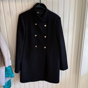 Zara wool double breasted coat